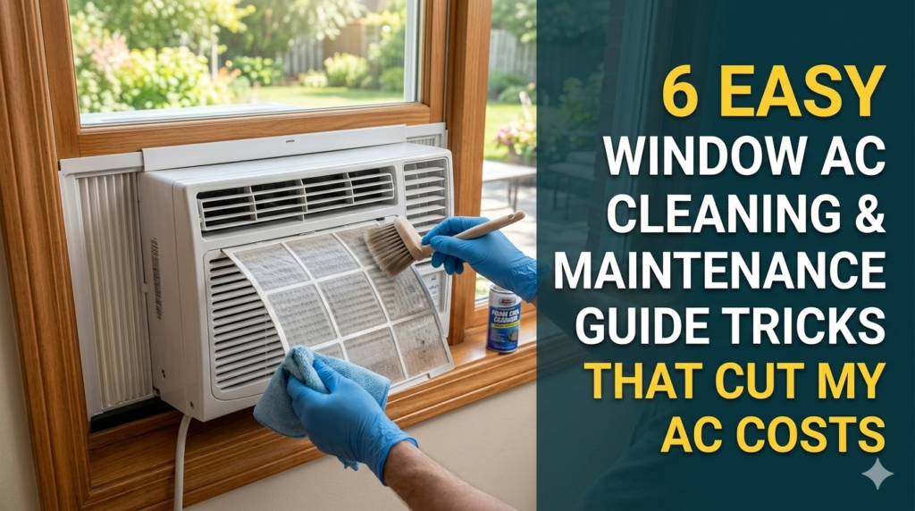 6 Easy Window AC Cleaning & Maintenance Guide Tricks That Cut My AC Costs