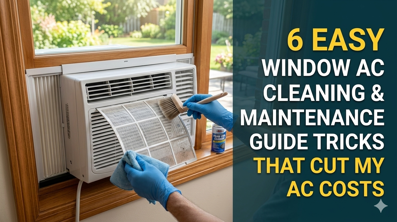 6 Easy Window AC Cleaning & Maintenance Guide Tricks That Cut My AC Costs