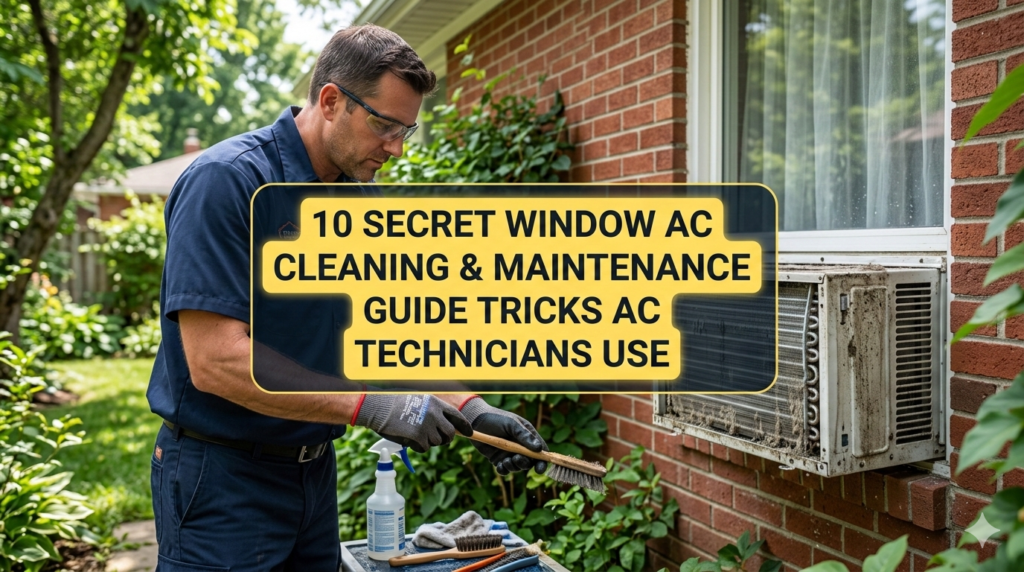 10 Secret Window AC Cleaning & Maintenance Guide Tricks AC Technicians Use