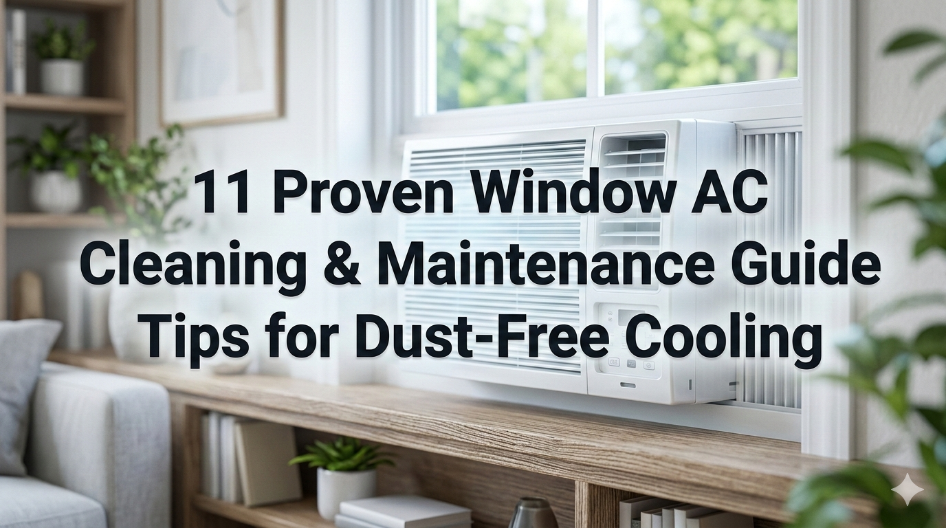 11 Proven Window AC Cleaning & Maintenance Guide Tips for Dust-Free Cooling