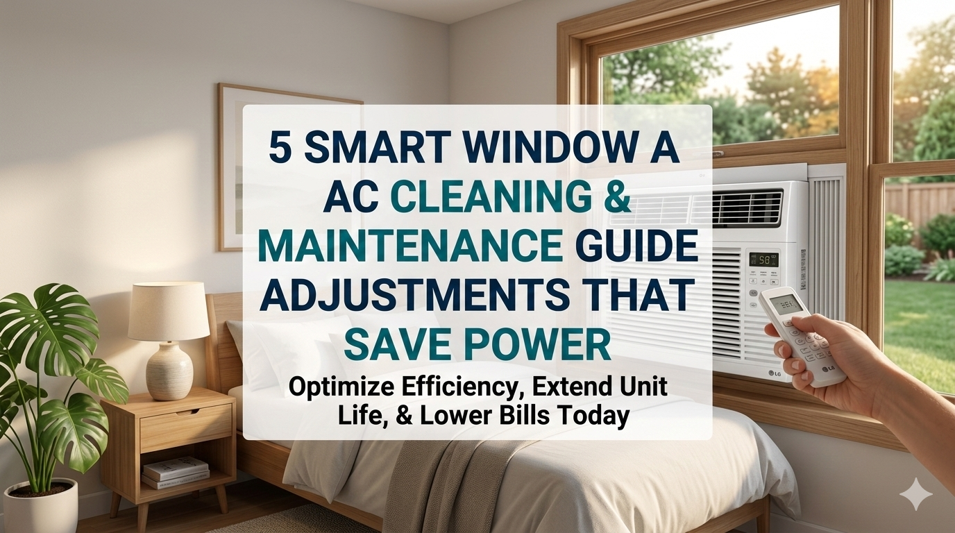 5 Smart Window AC Cleaning & Maintenance Guide Adjustments That Save Power
