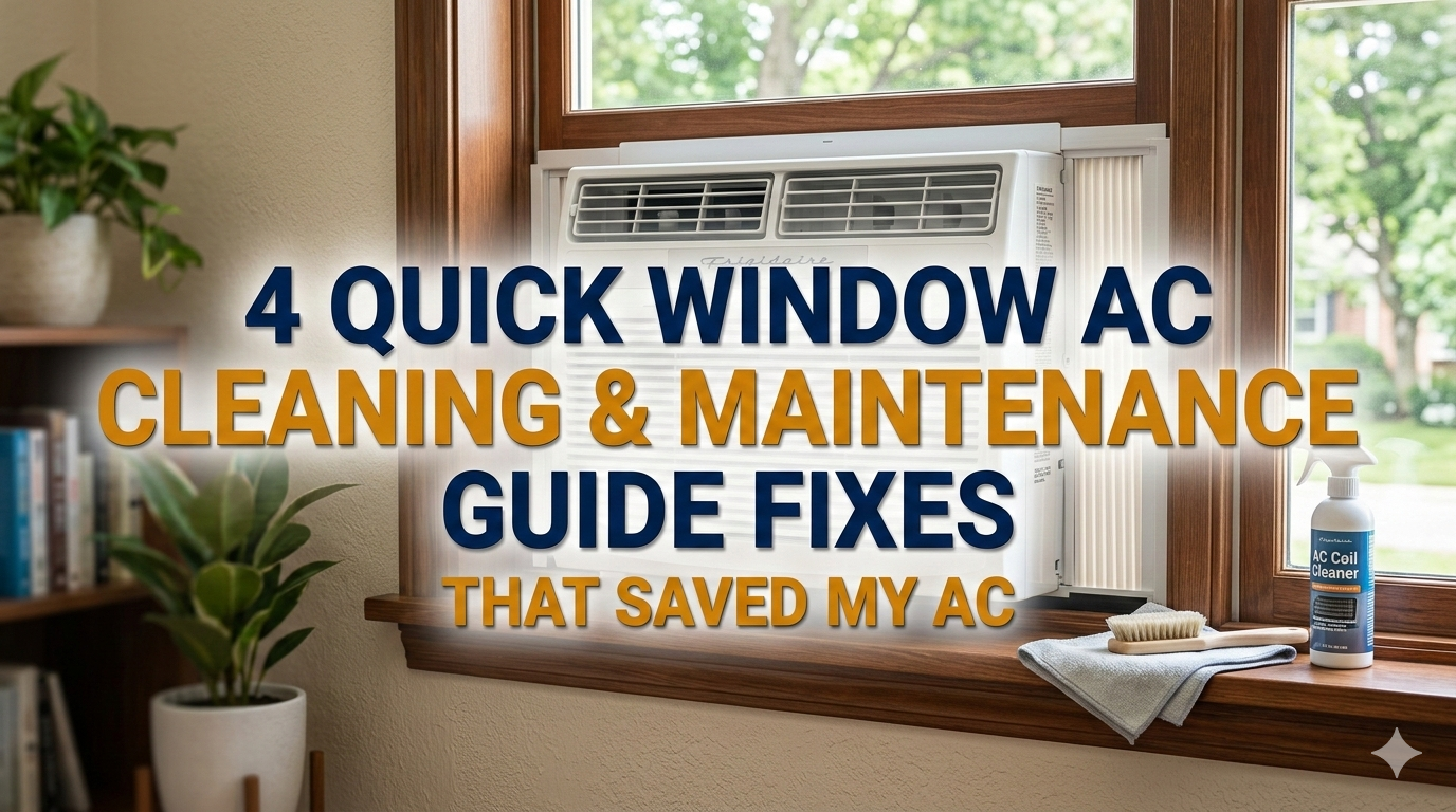 4 Quick Window AC Cleaning & Maintenance Guide Fixes That Saved My AC