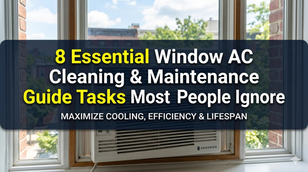8 Essential Window AC Cleaning & Maintenance Guide Tasks Most People Ignore
