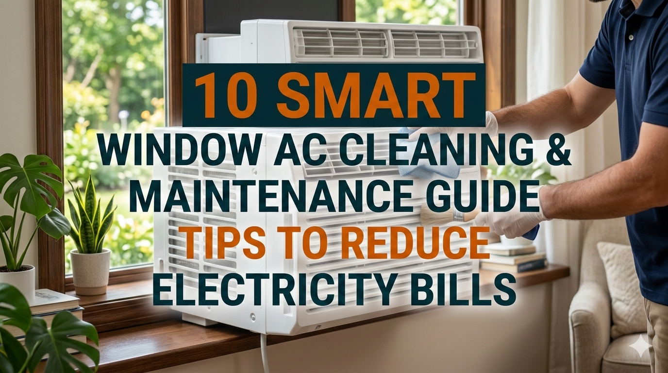 10 Smart Window AC Cleaning & Maintenance Guide Tips to Reduce Electricity Bills