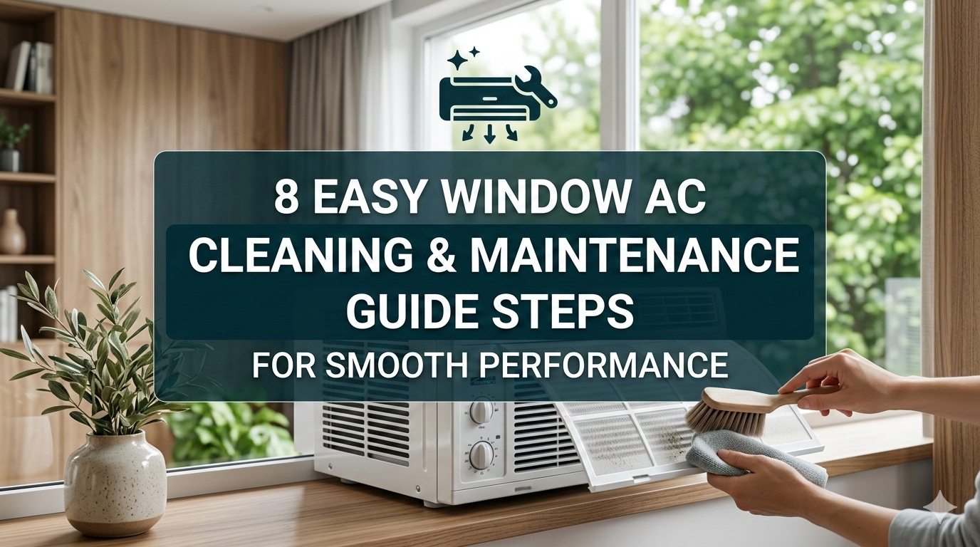 8 Easy Window AC Cleaning & Maintenance Guide Steps for Smooth Performance
