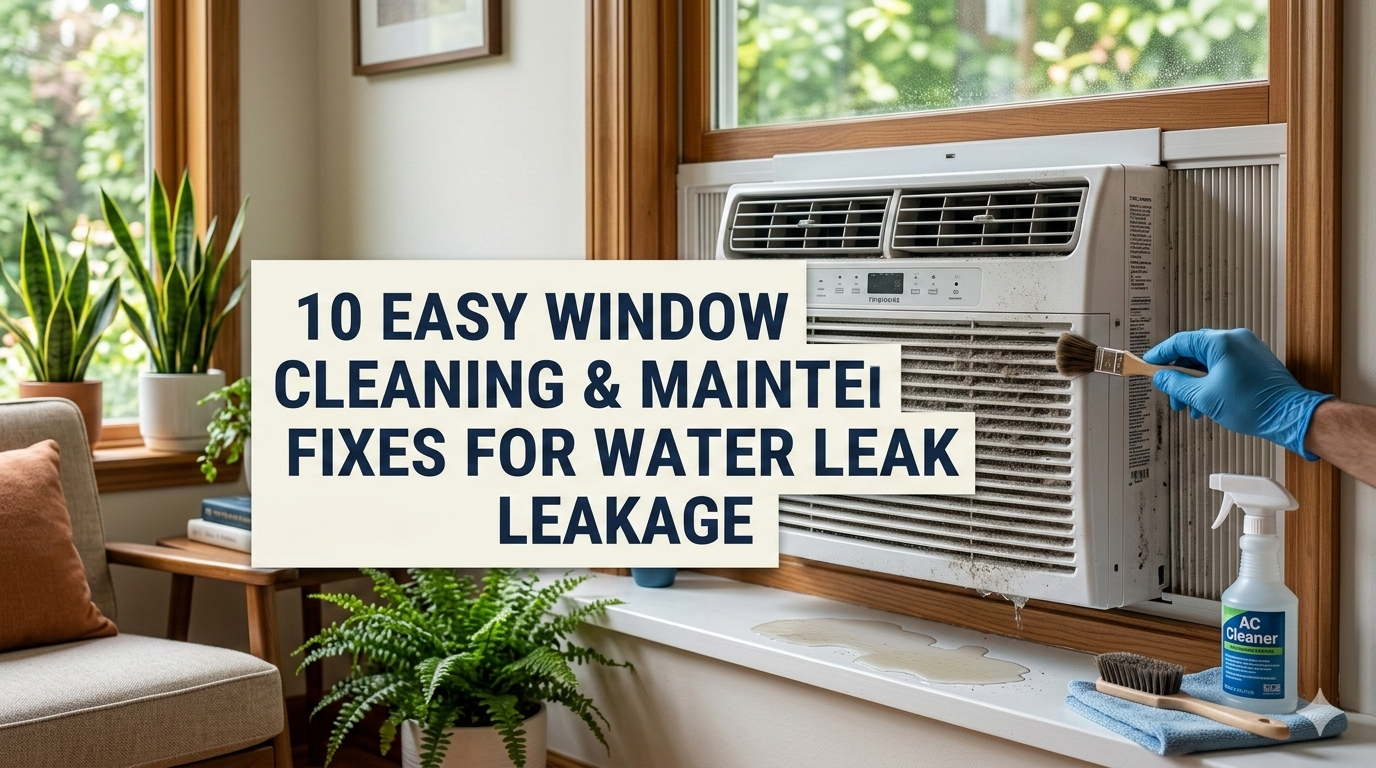 10 Easy Window AC Cleaning & Maintenance Guide Fixes for Water Leakage