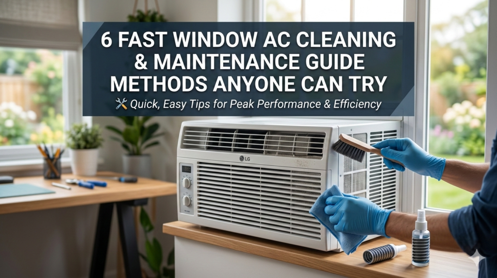 6 Fast Window AC Cleaning & Maintenance Guide Methods Anyone Can Try