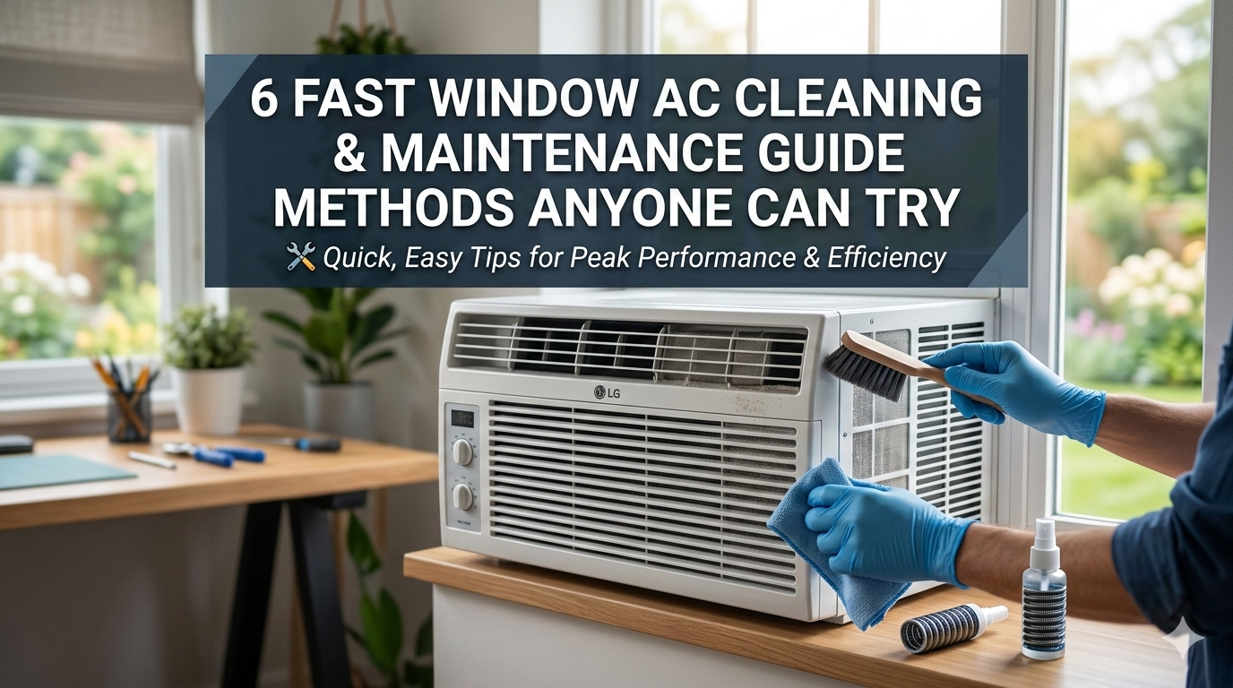 6 Fast Window AC Cleaning & Maintenance Guide Methods Anyone Can Try