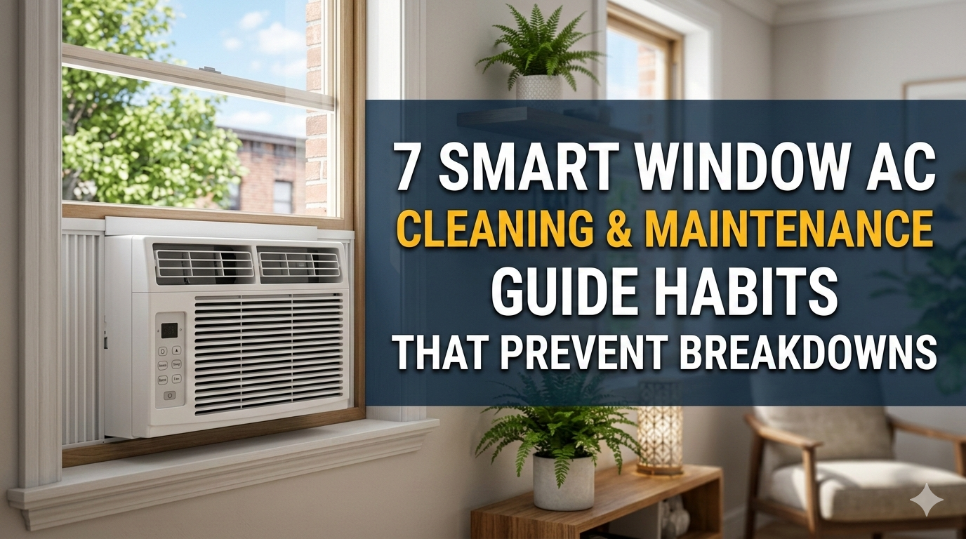 7 Smart Window AC Cleaning & Maintenance Guide Habits That Prevent Breakdowns