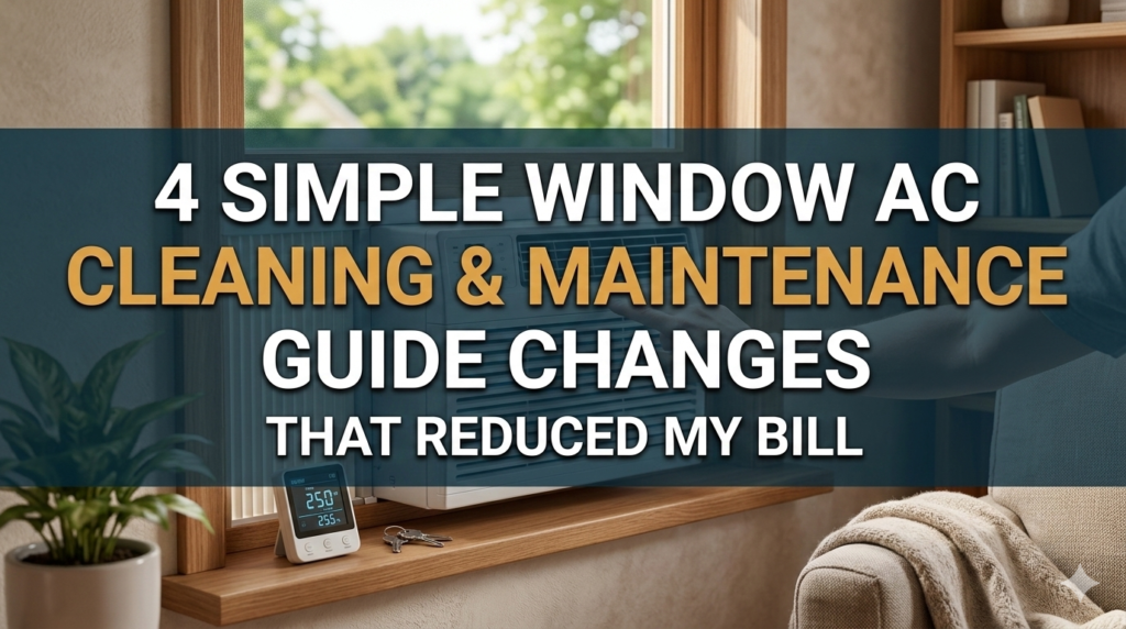 4 Simple Window AC Cleaning & Maintenance Guide Changes That Reduced My Bill