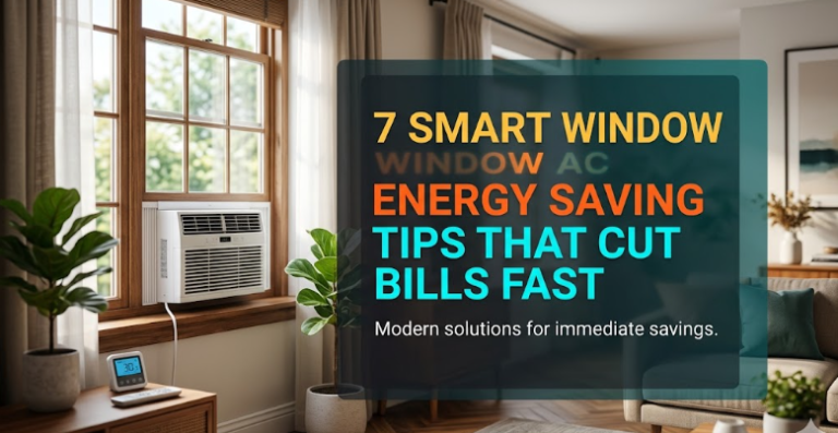 7 Smart Window AC Energy Saving Tips That Cut Bills Fast